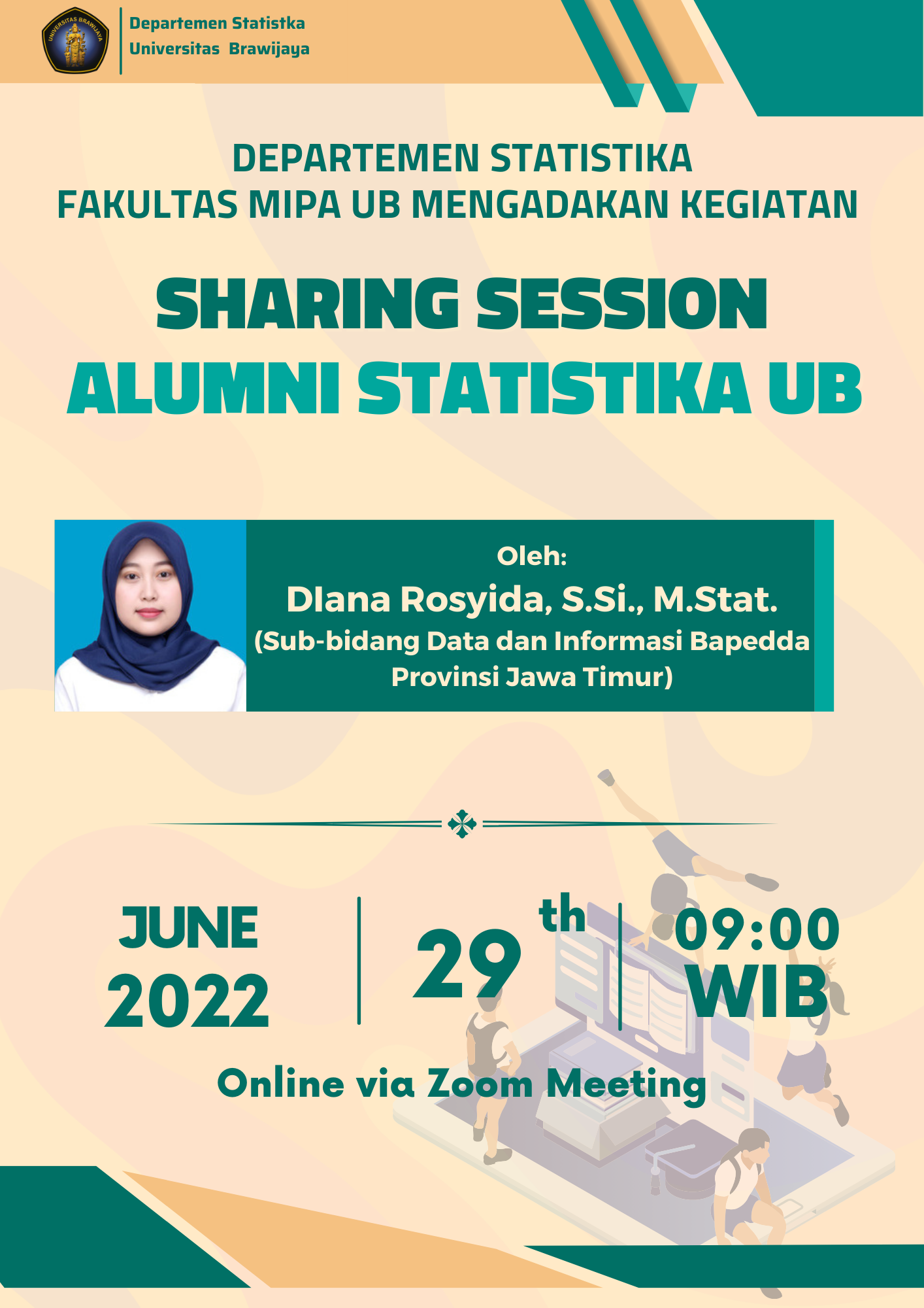 Sharing Session Alumni Statistika UB oleh Diana Rosyida, S.Si., M.Stat