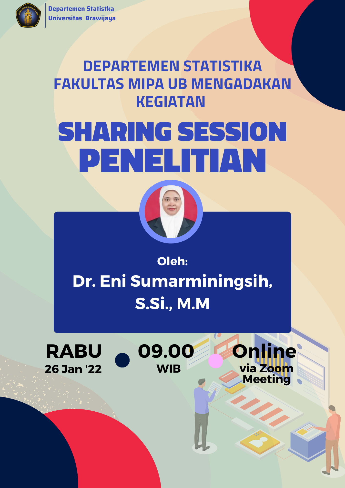 Sharing Session Penelitian oleh Dr. Eni Sumarminingsih, S.Si., M.M.