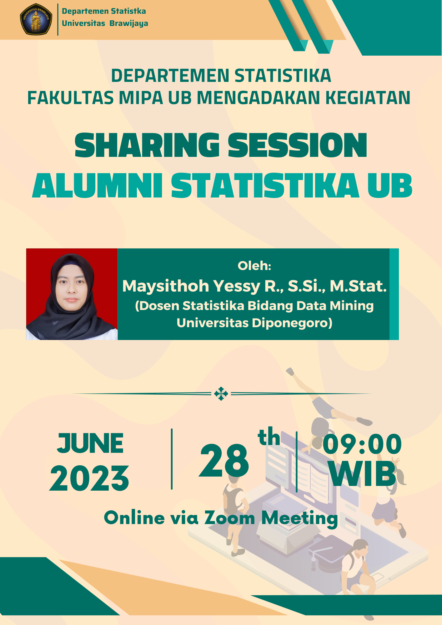 Read more about the article Sharing Session Alumni Statistika UB oleh Maysithoh Yessy R., S.Si., M.Stat.