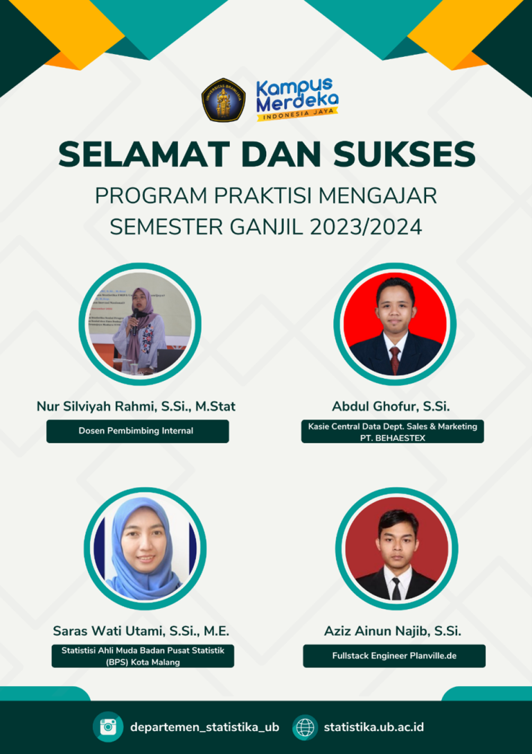 Program Praktisi Mengajar Semester Ganjil 2023/2024 – Statistika