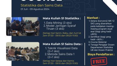 Online Short Course 2024: Statistika dan Sains Data